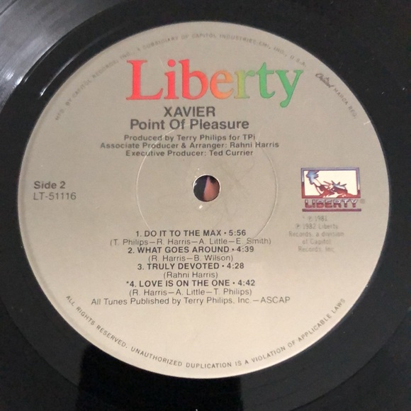 Xavier Point Of Pleasure Vinyl Lp '82 - Picture 7 of 8